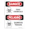 Signmission Safety Sign, OSHA Danger, 10" Height, Rigid Plastic, Quimicos Toxicos, Spanish OS-DS-P-710-VS-2045 - alternate 1